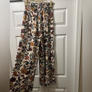 Floral Wide Leg Pants